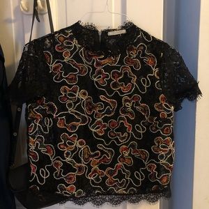 Zara Lace Crop Top
